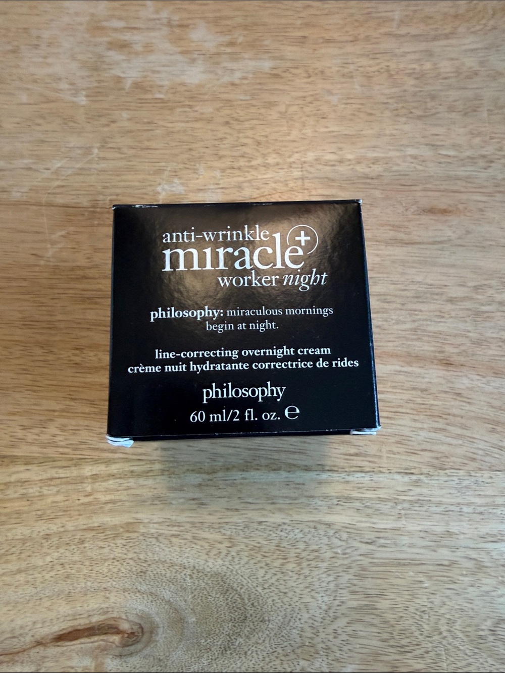 Philosophy Miracle Worker Night Cream Box - Black and White 2 fl oz
